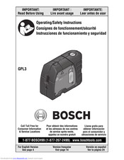 Bosch Gpl 3 Professional Manuals Manualslib