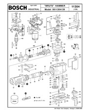 Bosch BRUTE 11304 Parts List