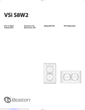 Boston Acoustics VSi S8W2 Owner's Manual