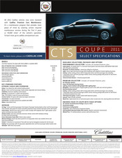 Cadillac CTS COUPE Specifications