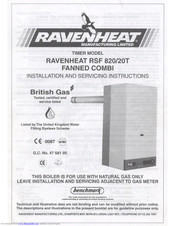 Ravenheat RSF820/20T Installation And Servicing Manual
