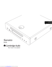 Cambridge Audio Sonata DV30 User Manual