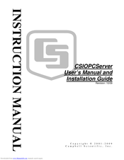 Campbell CSIOPC Instruction Manual