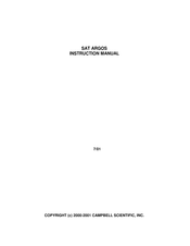 Campbell SAT ARGOS Instruction Manual