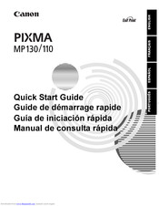Canon PIXMA MP130 Quick Start Manual