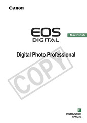 Canon EOS Digital Photo Professional Instruction Manual