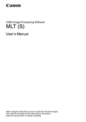 Canon MLTS User Manual