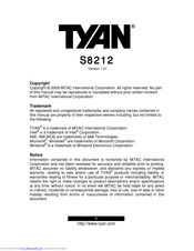 TYAN S8212 User Manual