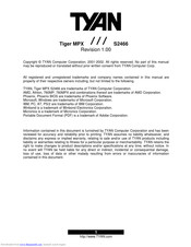 TYAN Tiger MPX S2466 User Manual