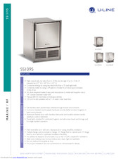 U-Line SS1095FC Features And Specifications