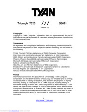 TYAN Triumph i7320 S6621 User Manual