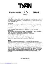 TYAN S2915-E User Manual