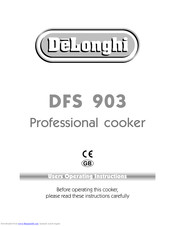 Delonghi DFS 903 User Operating Instructions Manual