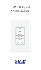 Universal Remote Control Total Control TKP-100 Owner's Manual