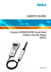 Vaisala CARBOCAP GM70 User Manual