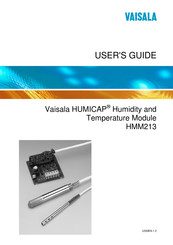 Vaisala HUMICAP HMM213 User Manual
