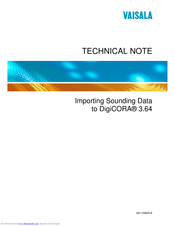 Vaisala DigiCORA 3.64 Technical Note