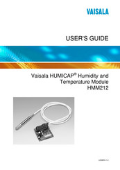 Vaisala HUMICAP HMM212 User Manual