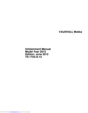 Vauxhall Navi 600 Infotainment Manual