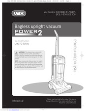 Vax U90-P2 Series Instruction Manual
