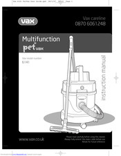 Vax Pet Vax 6141 Instruction Manual