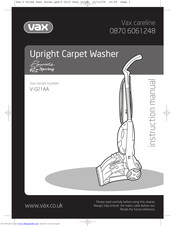 Vax Rapide Spring V-021AA Instruction Manual
