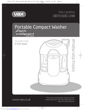 Vax V-033 SERIES Instruction Manual