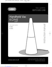 Vax KONE K-001 Instruction Manual