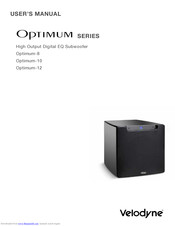 Velodyne OPTIMUM-8 - DATASHEET 2 User Manual