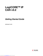 Xilinx LogiCORE IP CAN 3.2 Getting Started Manual