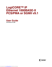Xilinx LogiCORE 1000BASE-X User Manual