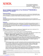 Xerox WorkCentre M45 Installation And Operation