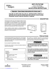White Rodgers 2271W Installation Instructions Manual