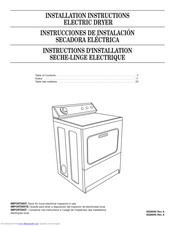 Whirlpool 8528095 REV A Installation Instructions Manual