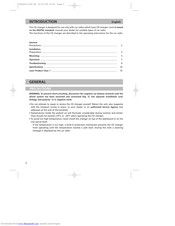 VDO CH0600, CH1000 Installation & User Manual