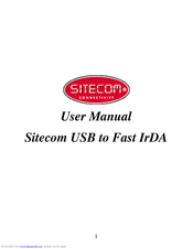 Sitecom USB to Fast IrDA User Manual