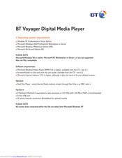 BT Voyager Digital Media Player Installation & User Manual