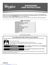 Whirlpool WDT910SAYM User Instructions