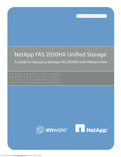 VMware NetApp FAS 2050HA Manual