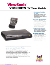 ViewSonic VB50HRTV Specification