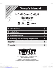 Tripp Lite B125-150 Owner's Manual