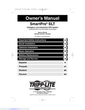 Tripp Lite SmartPro AG-0021 Owner's Manual