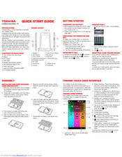 Toshiba TG01. Quick Start Manual