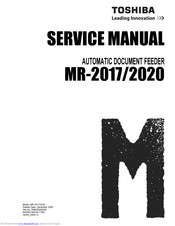 Toshiba MR-2020 Service Manual
