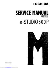Toshiba e-STUDIO500P Service Manual