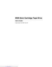 HP 8505 8mm Cartridge Tape Drive EK-STWCT-UG. E01 User Manual