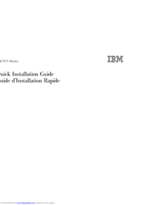 IBM P275 Quick Installation Manual
