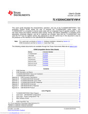 Texas Instruments TLV320AIC3007EVM-K User Manual