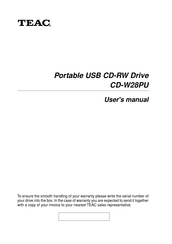 Teac CD-W28PU User Manual