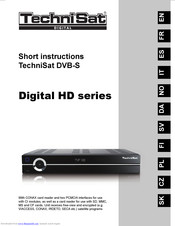 TechniSat Digital HD series Short Instructions